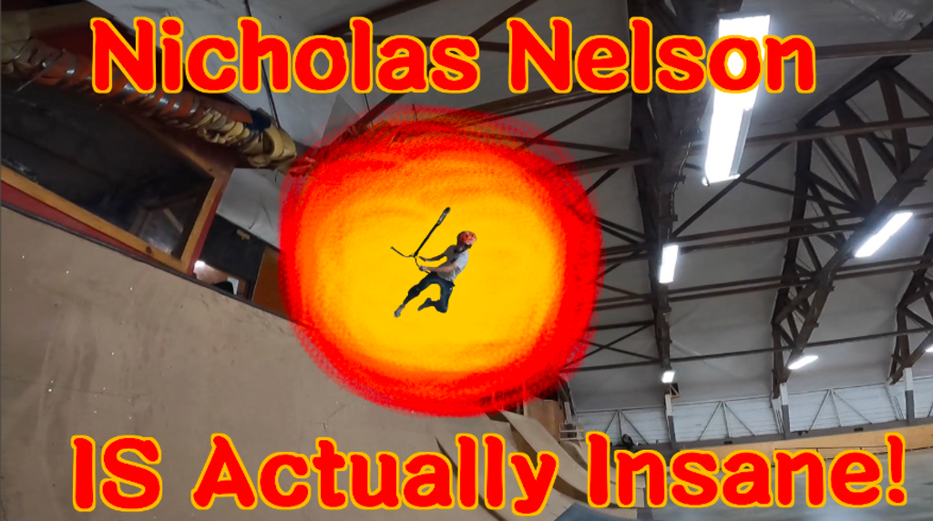 Nicholas Nelson Messes Around At All In Skatepark
